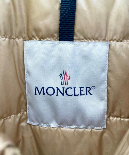 MONCLER（モンクレール）MONCLER (モンクレール) MAUPA サテンボンバーダウンジャケット K10931A00051 ベージュ サイズ:SIZE 0の古着・服飾アイテム