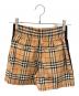 BURBERRY (バーバリー) ノバチェックショートパンツ ベージュ サイズ:2：30000円