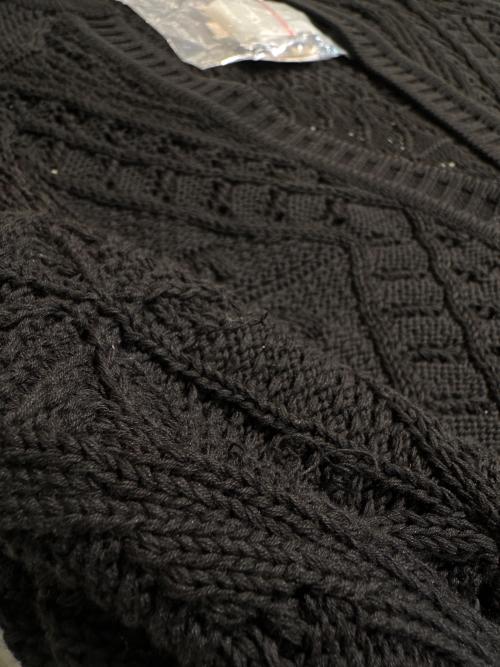CHANEL（シャネル）CHANEL (シャネル) ロングニットカーディガン ブラック サイズ:38の古着・服飾アイテム