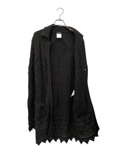 CHANEL（シャネル）CHANEL (シャネル) ロングニットカーディガン ブラック サイズ:38の古着・服飾アイテム