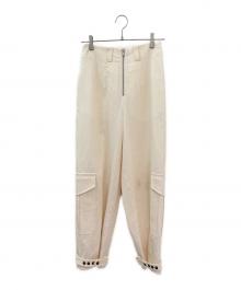 JIL SANDER（ジルサンダー）の古着「カーゴワイドパンツ」｜ホワイト