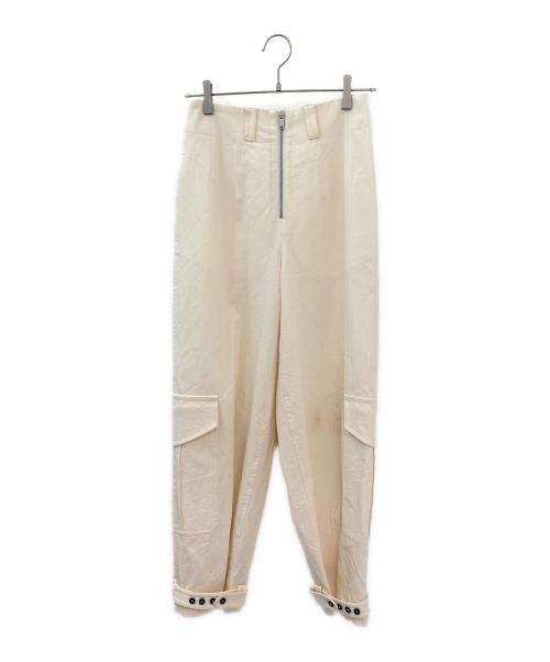 JIL SANDER（ジルサンダー）JIL SANDER (ジルサンダー) カーゴワイドパンツ ホワイト サイズ:32の古着・服飾アイテム