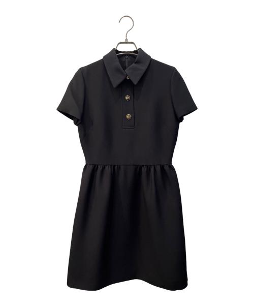 Dior（ディオール）Dior (ディオール) CDボタンドレス ブラック サイズ:34の古着・服飾アイテム