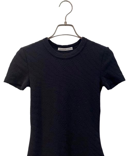 ALEXANDER WANG/（アレキサンダー・ワン）ALEXANDER WANG/ (アレキサンダー・ワン) 総柄ショートワンピース ブラック サイズ:XXSの古着・服飾アイテム