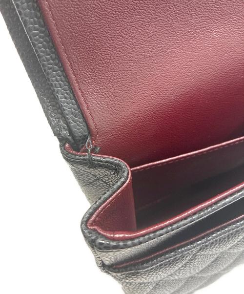 CHANEL（シャネル）CHANEL (シャネル) マトラッセ25/matelassé25/ブラック/ダブルフラップチェーンショルダーバッグ ブラック サイズ:25の古着・服飾アイテム