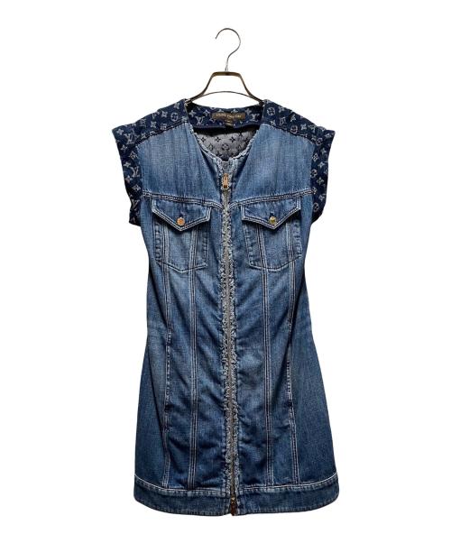 LOUIS VUITTON（ルイ ヴィトン）LOUIS VUITTON (ルイ ヴィトン) デニム フロントジップワンピース インディゴ サイズ:38の古着・服飾アイテム
