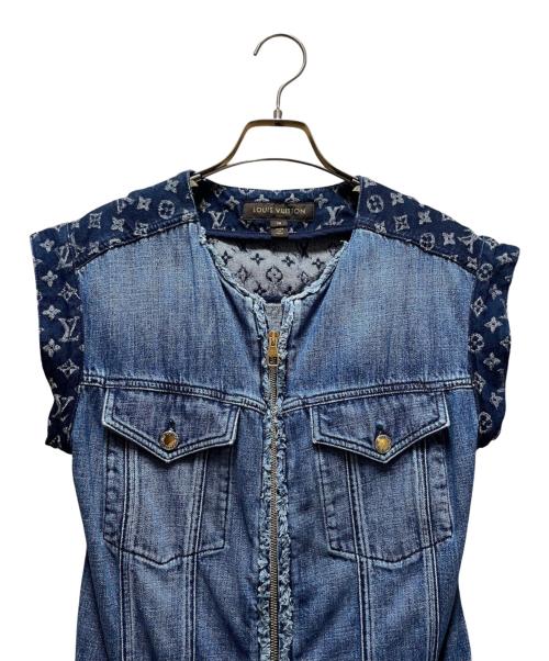 LOUIS VUITTON（ルイ ヴィトン）LOUIS VUITTON (ルイ ヴィトン) デニム フロントジップワンピース インディゴ サイズ:38の古着・服飾アイテム