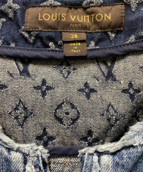 LOUIS VUITTON（ルイ ヴィトン）LOUIS VUITTON (ルイ ヴィトン) デニム フロントジップワンピース インディゴ サイズ:38の古着・服飾アイテム