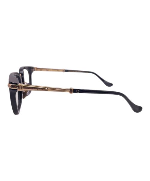 CHROME HEARTS（クロムハーツ）CHROME HEARTS (クロムハーツ) TITANASLUVR/チタナスラヴァー ブラック×ゴールド サイズ:51□23-145の古着・服飾アイテム
