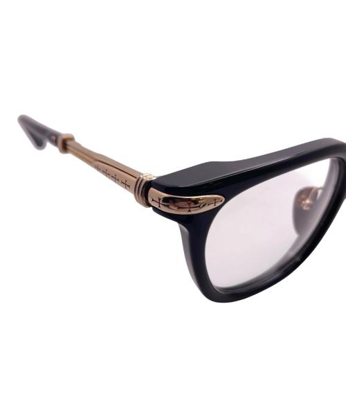 CHROME HEARTS（クロムハーツ）CHROME HEARTS (クロムハーツ) TITANASLUVR/チタナスラヴァー ブラック×ゴールド サイズ:51□23-145の古着・服飾アイテム