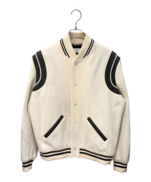 Saint Laurent Paris（サンローランパリ）Saint Laurent Paris (サンローランパリ) テディジャケット/TEDDY JACKET ホワイト サイズ:50の古着・服飾アイテム