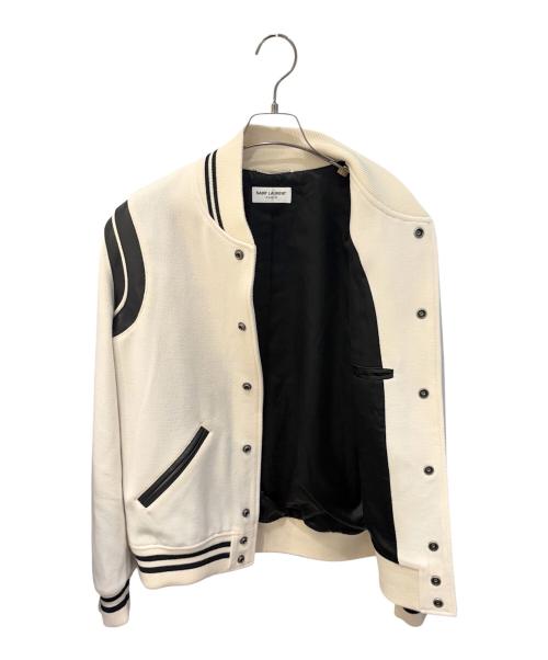Saint Laurent Paris（サンローランパリ）Saint Laurent Paris (サンローランパリ) テディジャケット/TEDDY JACKET ホワイト サイズ:50の古着・服飾アイテム