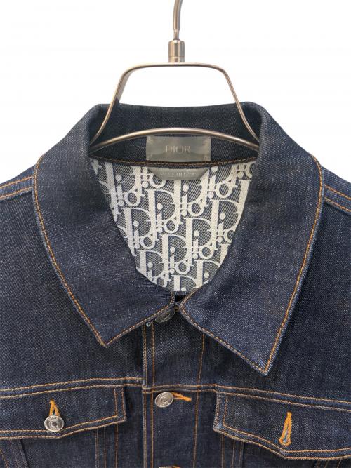Dior（ディオール）Dior (ディオール) Oblique Cotton Denim Jacket インディゴ サイズ:48の古着・服飾アイテム