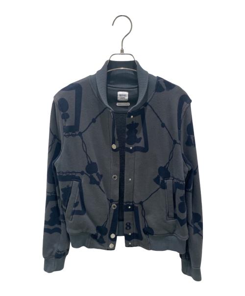 HERMES（エルメス）HERMES (エルメス) スウェットジャケット グレー×ネイビー サイズ:34の古着・服飾アイテム