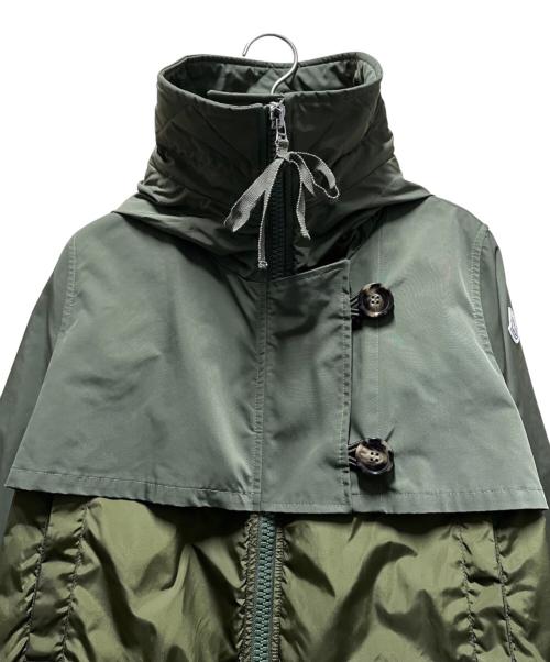 MONCLER（モンクレール）MONCLER (モンクレール) sacai (サカイ) HARUMIナイロンコート オリーブ サイズ:1の古着・服飾アイテム