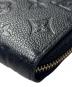 中古・古着 LOUIS VUITTON (ルイ ヴィトン) Monogram Empreinte Zippy Wallet/モノグラム・アンプラント ジッピーウォレット/M61864 ノワール サイズ:-：80000円