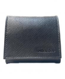PRADA（プラダ）の古着「サフィアーノレザー コインケース」｜ブラック
