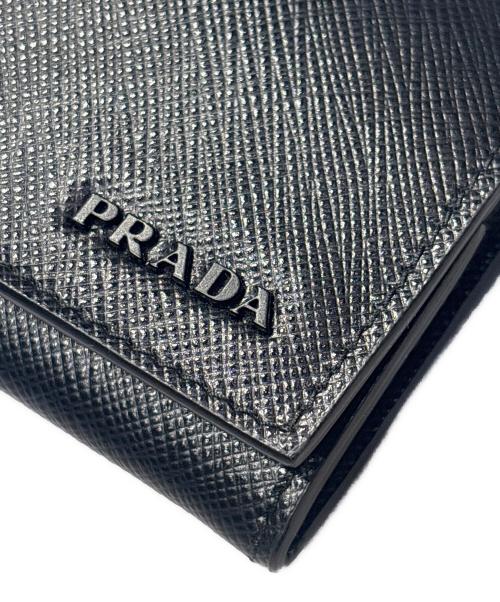 PRADA（プラダ）PRADA (プラダ) サフィアーノレザー コインケース ブラックの古着・服飾アイテム