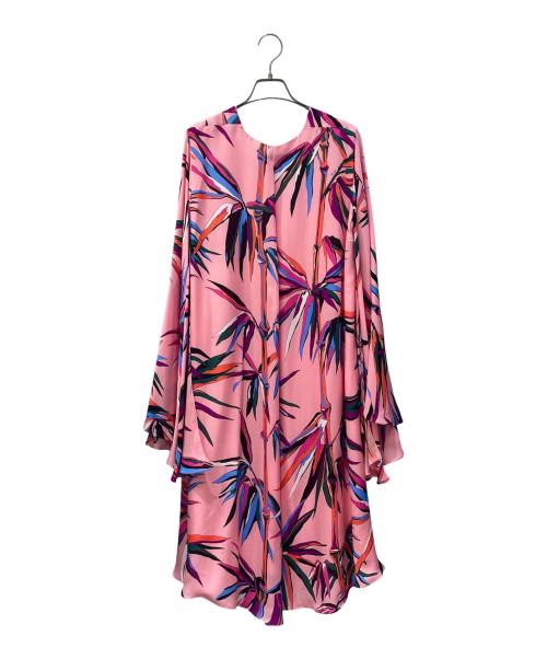 Emilio Pucci（エミリオ プッチ）Emilio Pucci (エミリオ プッチ) 総柄シルクワンピース ピンク サイズ:42 未使用品の古着・服飾アイテム