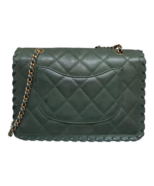 CHANEL（シャネル）CHANEL (シャネル) チェーンショルダーバッグ/Happy Stitch Flap Bag グリーンの古着・服飾アイテム