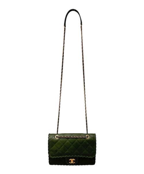 CHANEL（シャネル）CHANEL (シャネル) チェーンショルダーバッグ/Happy Stitch Flap Bag グリーンの古着・服飾アイテム