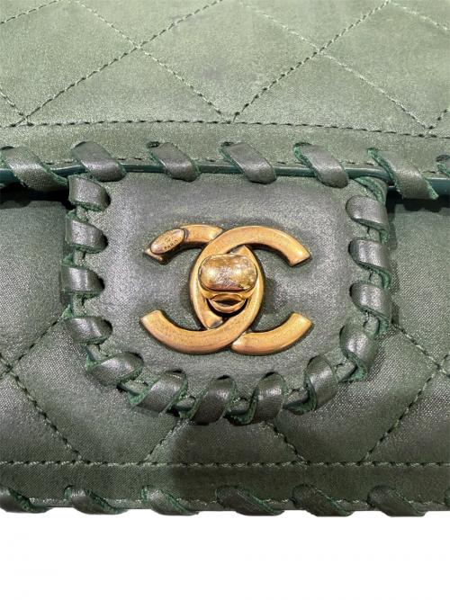 CHANEL（シャネル）CHANEL (シャネル) チェーンショルダーバッグ/Happy Stitch Flap Bag グリーンの古着・服飾アイテム