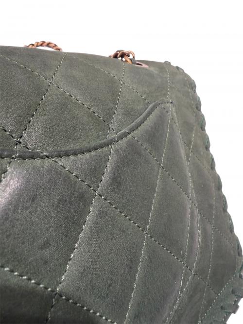 CHANEL（シャネル）CHANEL (シャネル) チェーンショルダーバッグ/Happy Stitch Flap Bag グリーンの古着・服飾アイテム