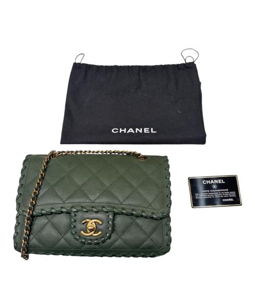 CHANEL（シャネル）CHANEL (シャネル) チェーンショルダーバッグ/Happy Stitch Flap Bag グリーンの古着・服飾アイテム