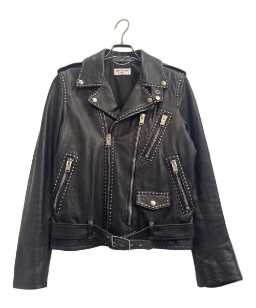 Saint Laurent Paris（サンローランパリ）Saint Laurent Paris (サンローランパリ) スタッズライダースジャケット ブラック サイズ:44の古着・服飾アイテム