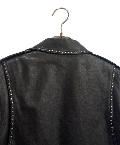 Saint Laurent Paris（サンローランパリ）Saint Laurent Paris (サンローランパリ) スタッズライダースジャケット ブラック サイズ:44の古着・服飾アイテム