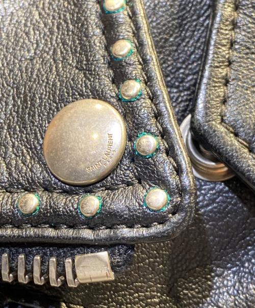 Saint Laurent Paris（サンローランパリ）Saint Laurent Paris (サンローランパリ) スタッズライダースジャケット ブラック サイズ:44の古着・服飾アイテム