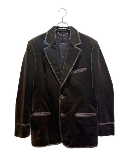 LOUIS VUITTON（ルイ ヴィトン）LOUIS VUITTON (ルイ ヴィトン) ベルベットテーラードジャケット カーキ サイズ:46の古着・服飾アイテム