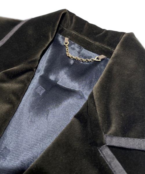 LOUIS VUITTON（ルイ ヴィトン）LOUIS VUITTON (ルイ ヴィトン) ベルベットテーラードジャケット カーキ サイズ:46の古着・服飾アイテム