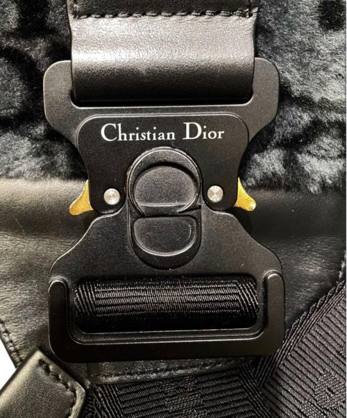 Dior（ディオール）Dior (ディオール) オブリークサドルバッグ/ショルダーバッグ ブラック×グレーの古着・服飾アイテム