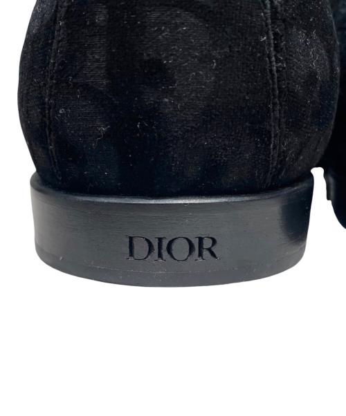 Dior（ディオール）Dior (ディオール) ベルベットオブリークローファー ブラック サイズ:41の古着・服飾アイテム