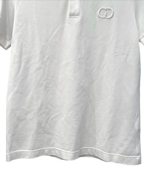Dior（ディオール）Dior (ディオール) ESSENTIALS CD ICON ポロシャツ ホワイト サイズ:Ｌの古着・服飾アイテム