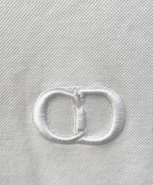 Dior（ディオール）Dior (ディオール) ESSENTIALS CD ICON ポロシャツ ホワイト サイズ:Ｌの古着・服飾アイテム