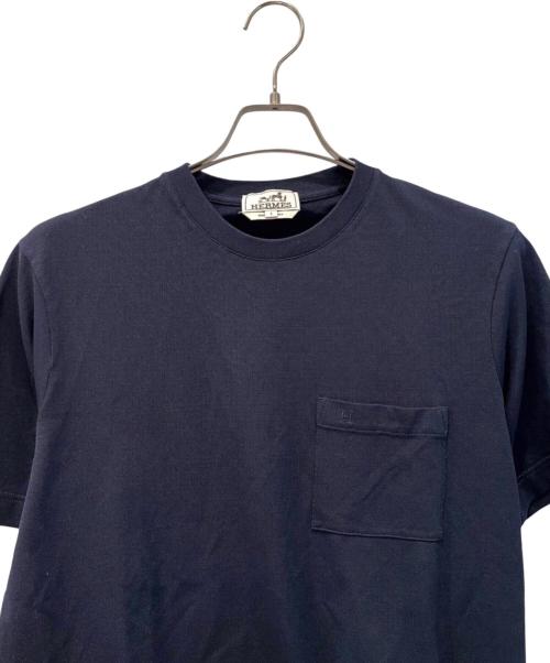 HERMES（エルメス）HERMES (エルメス) Broderie H カットソー ネイビー サイズ:Ｓの古着・服飾アイテム