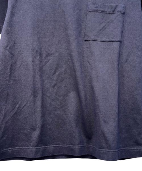 HERMES（エルメス）HERMES (エルメス) Broderie H カットソー ネイビー サイズ:Ｓの古着・服飾アイテム