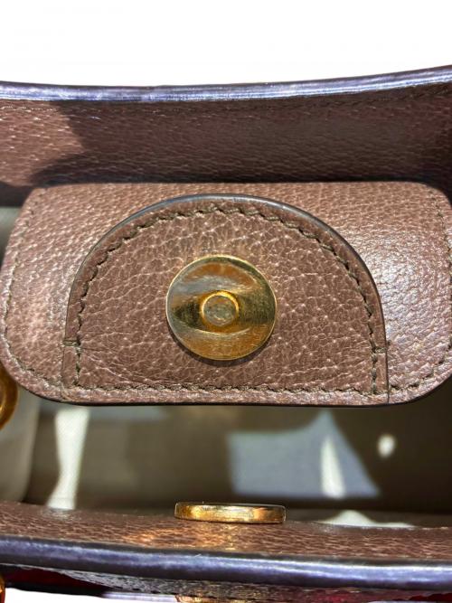 GUCCI（グッチ）GUCCI (グッチ) ダイアナジャンボGGミニトートバッグ 655661 ブラウンの古着・服飾アイテム