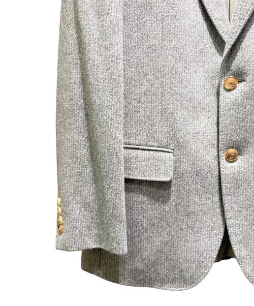 LANVIN（ランバン）LANVIN (ランバン) カシミヤテーラードジャケット グレー サイズ:S50の古着・服飾アイテム