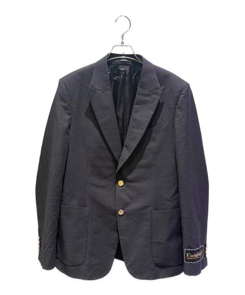 GUCCI（グッチ）GUCCI (グッチ) 金ボタン2Bテーラードジャケット ブラック サイズ:48の古着・服飾アイテム