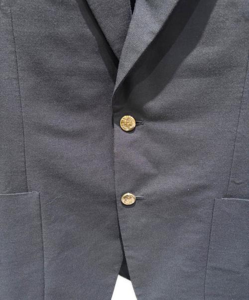 GUCCI（グッチ）GUCCI (グッチ) 金ボタン2Bテーラードジャケット ブラック サイズ:48の古着・服飾アイテム