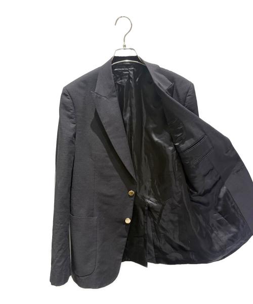 GUCCI（グッチ）GUCCI (グッチ) 金ボタン2Bテーラードジャケット ブラック サイズ:48の古着・服飾アイテム