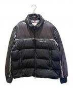 MONCLERモンクレール）の古着「MICHAEL/レタープリントカラーブロックダウンジャケット」｜ブラック