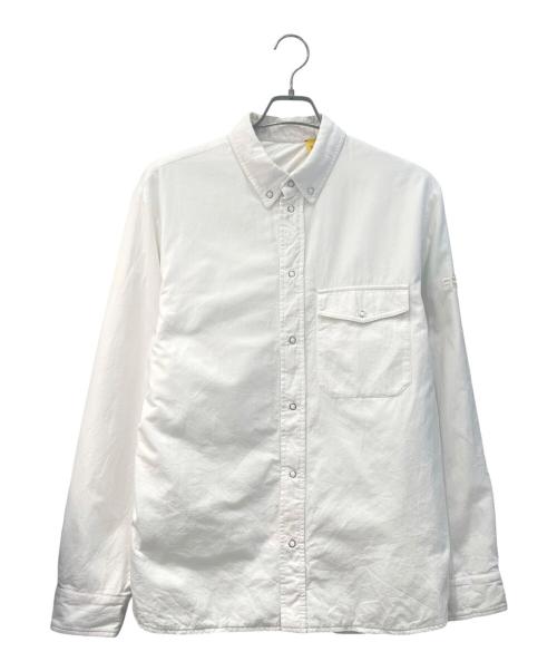 MONCLER GENIUS（モンクレール ジーニアス）MONCLER GENIUS (モンクレール ジーニアス) FRAGMENT DESIGN (フラグメントデザイン) CAMICIA 中綿シャツジャケット ホワイト サイズ:48の古着・服飾アイテム
