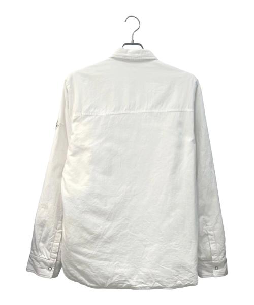 MONCLER GENIUS（モンクレール ジーニアス）MONCLER GENIUS (モンクレール ジーニアス) FRAGMENT DESIGN (フラグメントデザイン) CAMICIA 中綿シャツジャケット ホワイト サイズ:48の古着・服飾アイテム