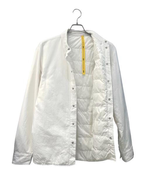 MONCLER GENIUS（モンクレール ジーニアス）MONCLER GENIUS (モンクレール ジーニアス) FRAGMENT DESIGN (フラグメントデザイン) CAMICIA 中綿シャツジャケット ホワイト サイズ:48の古着・服飾アイテム