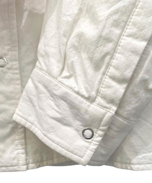 MONCLER GENIUS（モンクレール ジーニアス）MONCLER GENIUS (モンクレール ジーニアス) FRAGMENT DESIGN (フラグメントデザイン) CAMICIA 中綿シャツジャケット ホワイト サイズ:48の古着・服飾アイテム