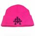 CHROME HEARTS (クロムハーツ) Cemetery Cross Patch Beanie ショッキングピンク サイズ:ONE SIZE(23㎝)：65000円